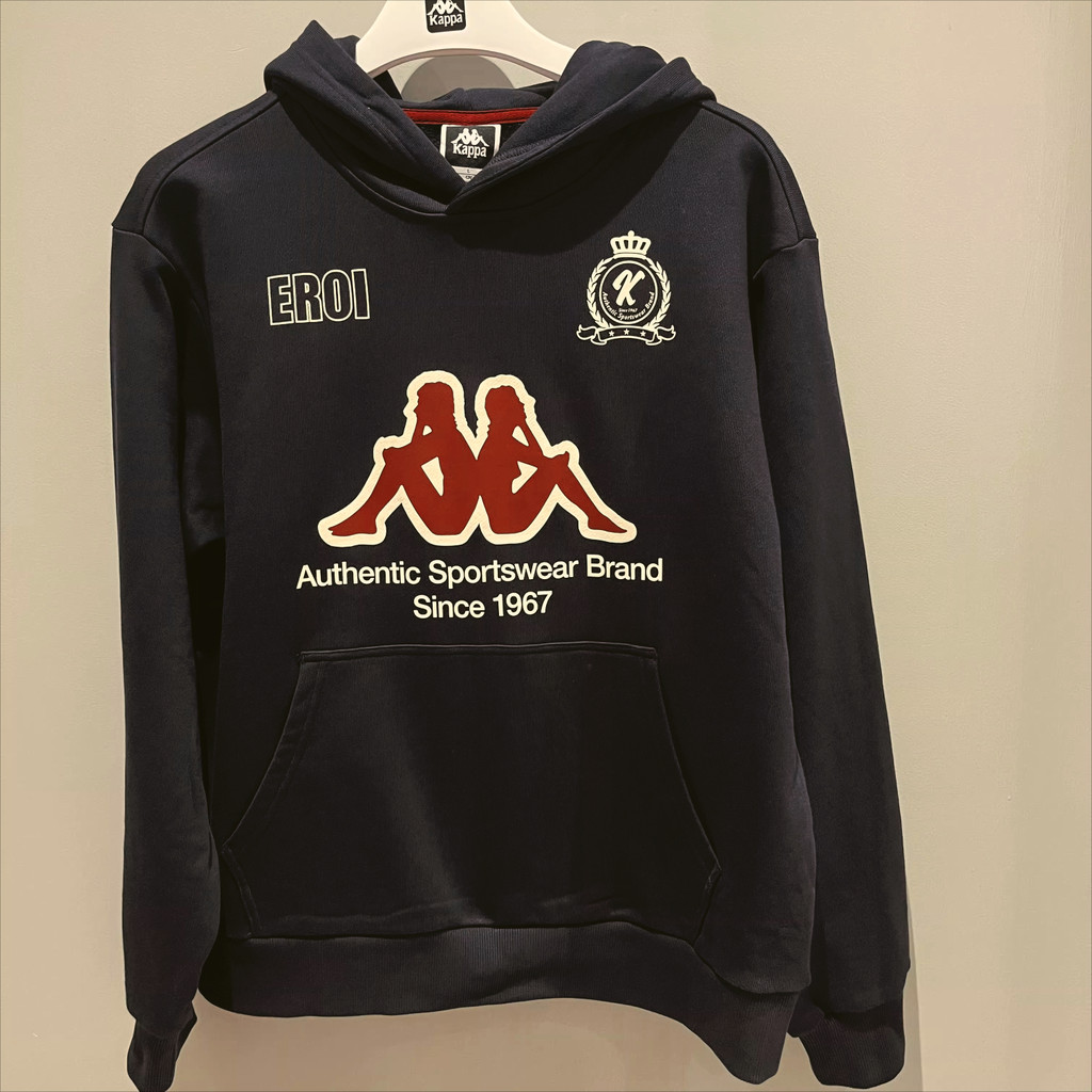 Áo khoác len có mũ trùm đầu dệt kim Kappa mới của Kappa 0109