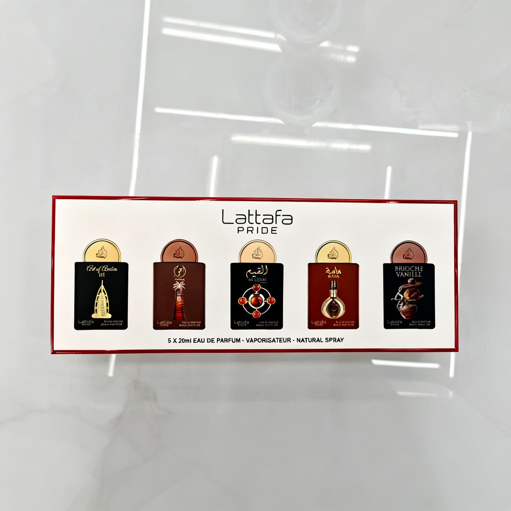 Ả Rập Trung Đông Dibai Nước Hoa Nam Hương Thơm Lâu Dài Latafa Set C Vanilla Cologne Musk Notes