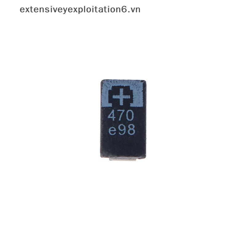 # expen # 5 CÁI 2R5TPE470M9 470 2.5V 470UF Tụ điện Tantalum Tụ điện Polymer.