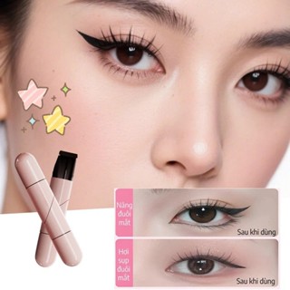 Bút kẻ mắt chống nước dạng dấu - Mực sẵn khô tức thì, không lem cả ngày, nét vẽ sắc nét, thiết kế tiện lợi.