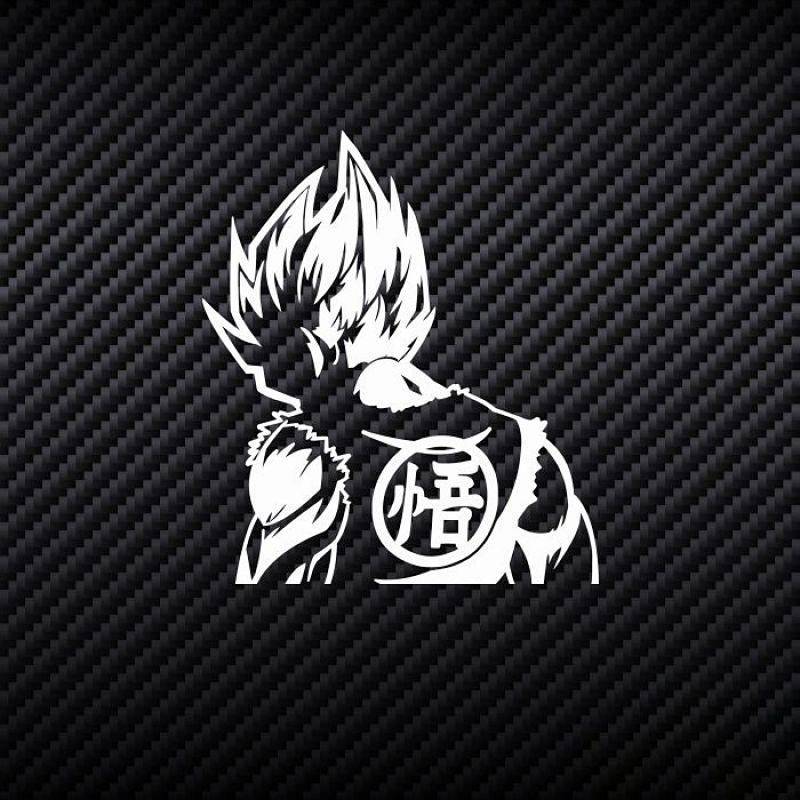 [Dragon Ball] Dragon Ball Dragon Ball Z Movie Monochrome Hollow Reflective Window Automobile Sticker