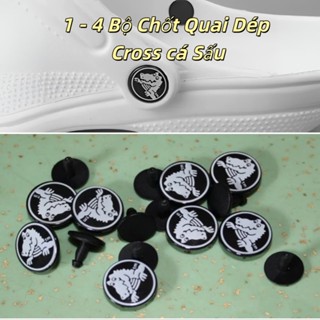 4 Bộ Nút Dép Dây Giày Cố Định Nút / Phụ Kiện Dép / Dép Đai Ốc Phụ Kiện Thích Hợp Cho Dép Khóa Trang Trí