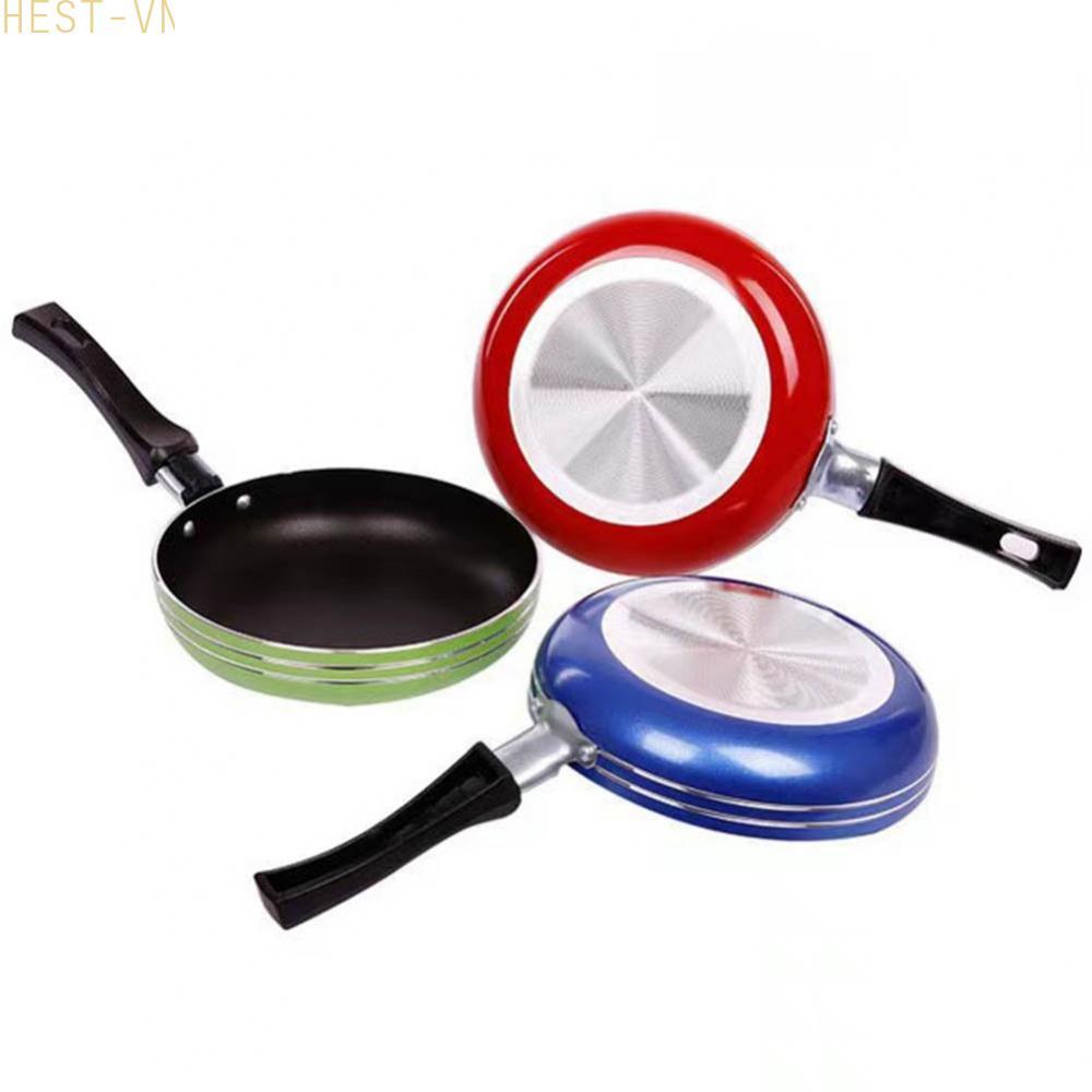 Frying Pan Non-Stick Stainless Steel Frypan Pot Saucepan Random Color Cookware