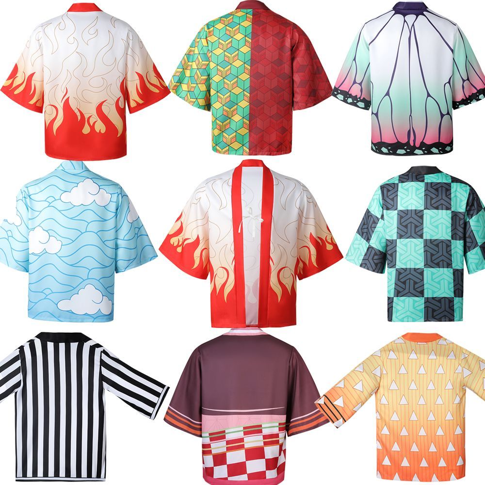 2025 Sản Phẩm Mới Demon Slayer Quần Áo COS Hàng Hóa Haori Tomioka Giyuu Quần Áo Cổng Nhà Bếp Tanjiro