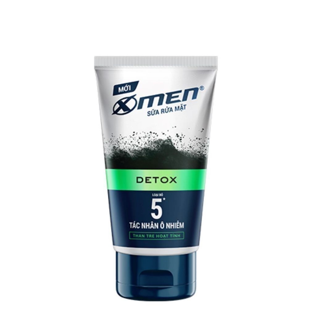 Sữa Rửa Mặt X-Men Loại Bỏ 5 Tác Nhân Ô Nhiễm Go Detox Ngừa Mụn Hỗ Trợ Sáng Da 100Gr