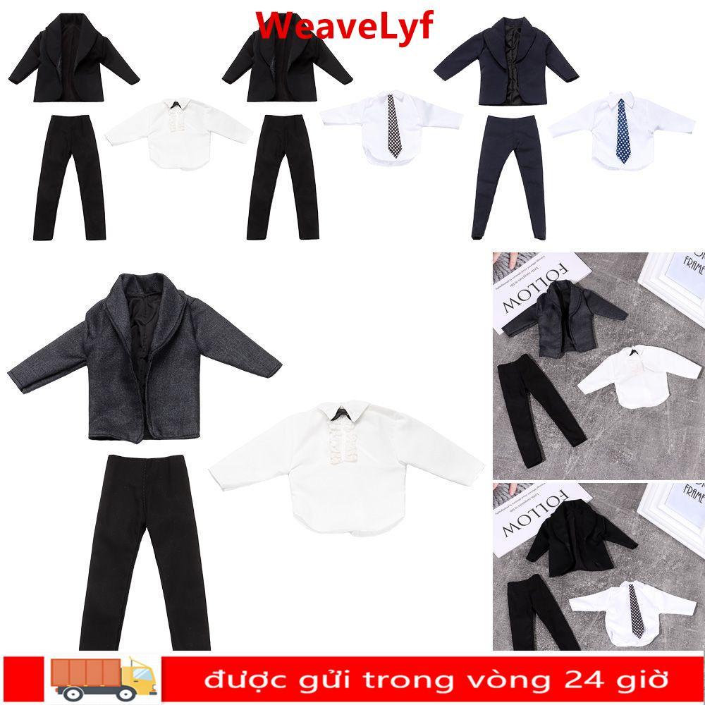 WEAVELYF 11 Bộ 1 / 6 Quần Áo Búp Bê Nam, Mặc Hàng Ngày Đẹp Trai Phù Hợp Với Áo Sơ Mi Quần, 6 Phong C