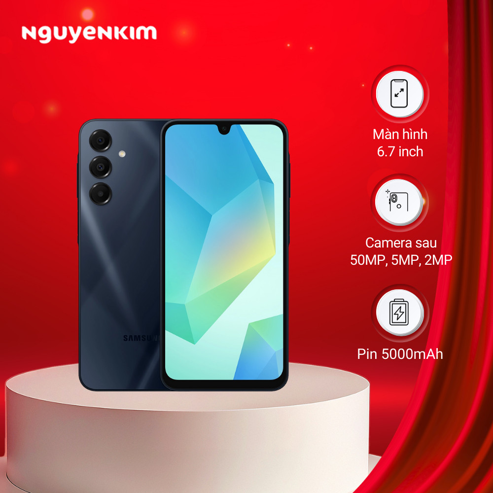 Điện thoại Samsung Galaxy A16 5G 8GB/128GB (SM-A166P/DS) Đen