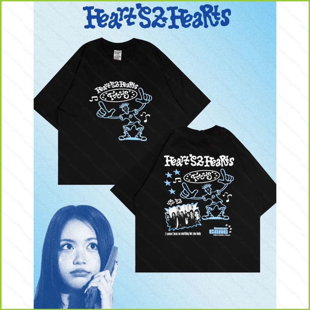 Áo thun ngắn tay JIWOO CARMEN YUHA STELLA - Phù hợp cho người yêu K-pop