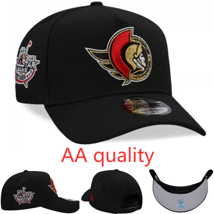 Mũ bóng chày New Era Ottawa Senators 9FORTY, màu đen, phù hợp mọi giới tính.