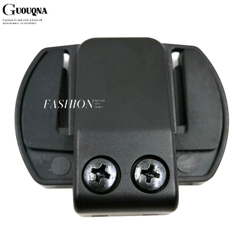 GUOUQNA V6 Kẹp Áo Braet Kim Loại Cho Vnetphone V6 Xe Máy BT Interphone Tai Nghe Mũ Bảo Hiểm Inte V6 