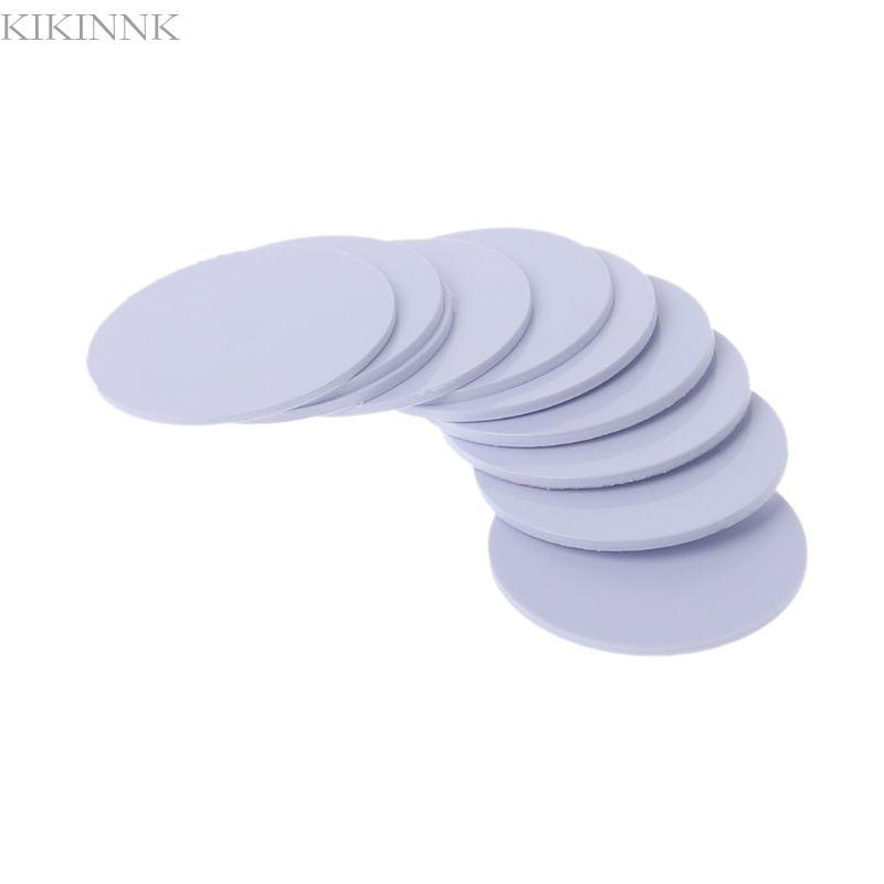 KIKIN 10 Miếng NFC 215 Thẻ 0 98 Inch Hình Đồng Xu Có Thể Ghi Lại Trống Trắng NFC 215 Thẻ
