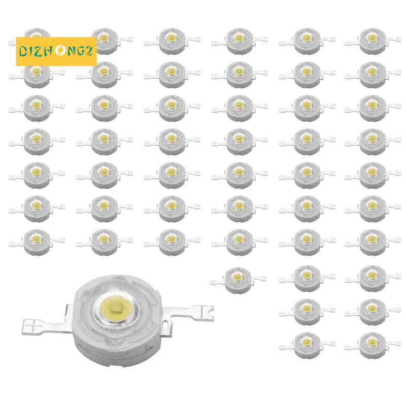 50 Chiếc 1W Diode Công Suất Cao Trắng Mát Hạt Led 1 Watt Chip Đèn 3V-3.4V