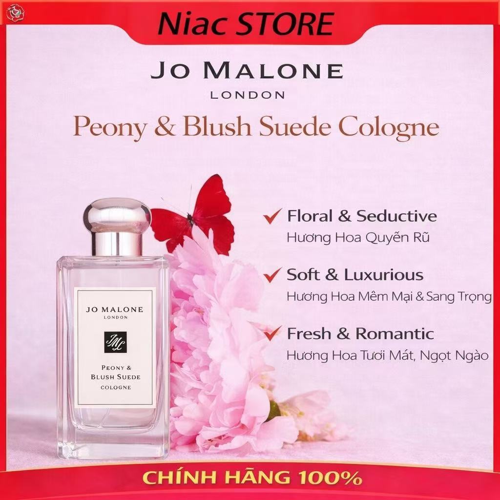 【Chính Hãng】𝕁𝕠 𝕄𝕒𝕝𝕠𝕟𝕖 𝐏𝐞𝐨𝐧𝐲 & 𝐁𝐥𝐮𝐬𝐡 𝐒𝐮𝐞𝐝𝐞 9ML/30ML/100ML | Nước Hoa Hoa Full Box/ Full Size Chính Hã