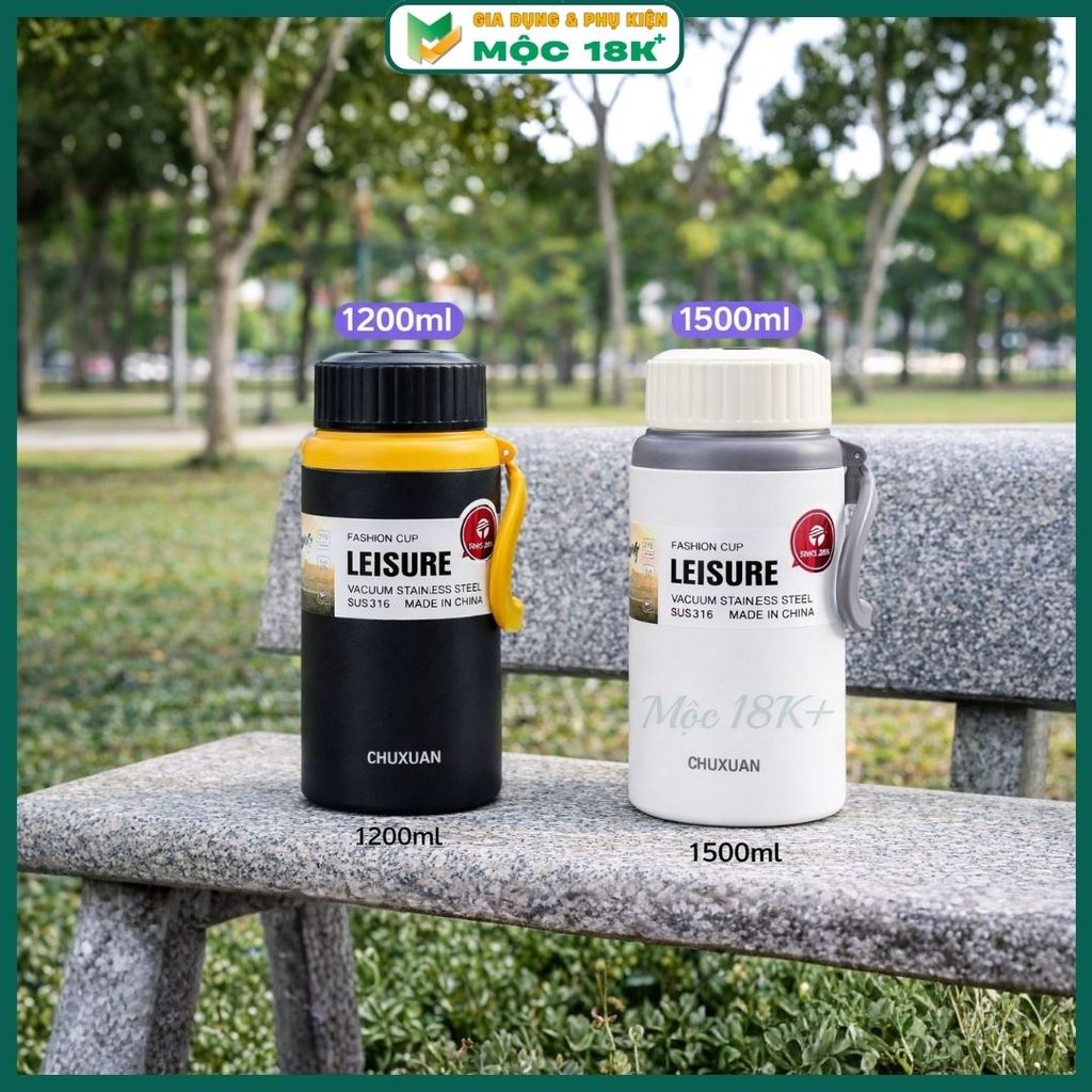 Bình nước giữ nhiệt HUXUAN có quai xách