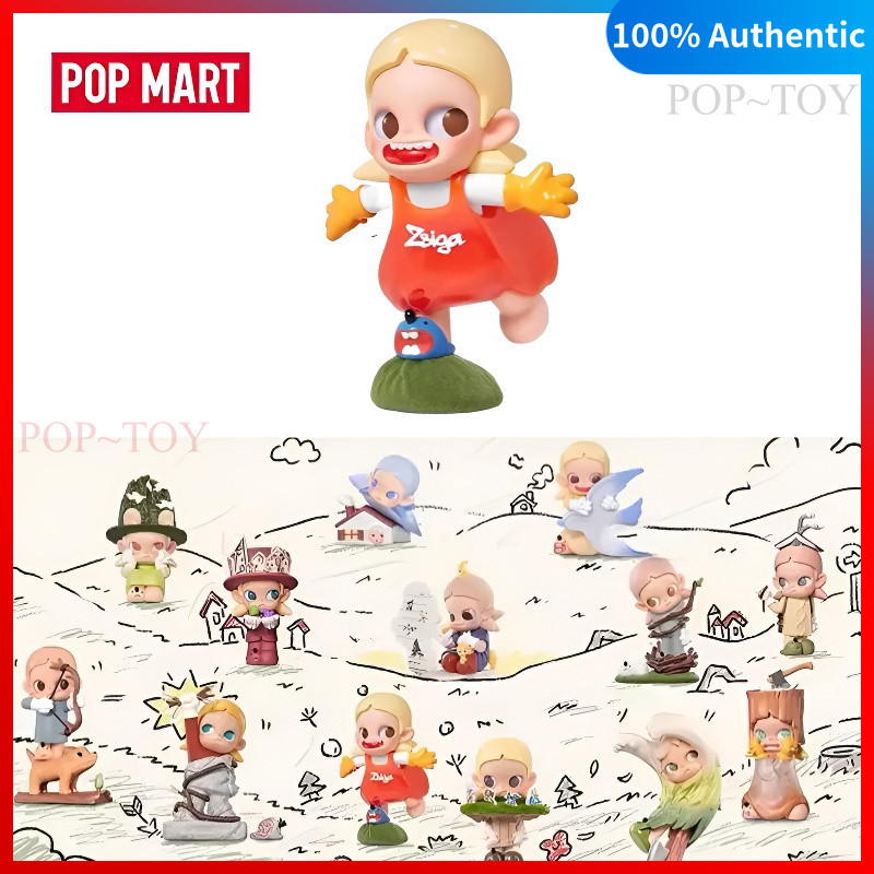 POPMART Zsiga borderline drifter Series Cute Figures Blind Box pop mart blind box figures gift