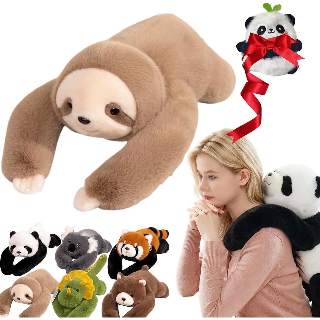 Động vật nhồi bông có trọng lượng – Panda, Sloth, Bear, Koala, Raccoon & Dinosaur Plushie với cánh t
