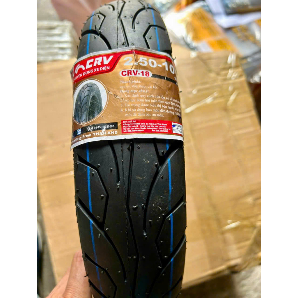 Lốp Xe Điện CRV - Lốp 250-10, 275-10 Hàng Chất Lượng Tốt
