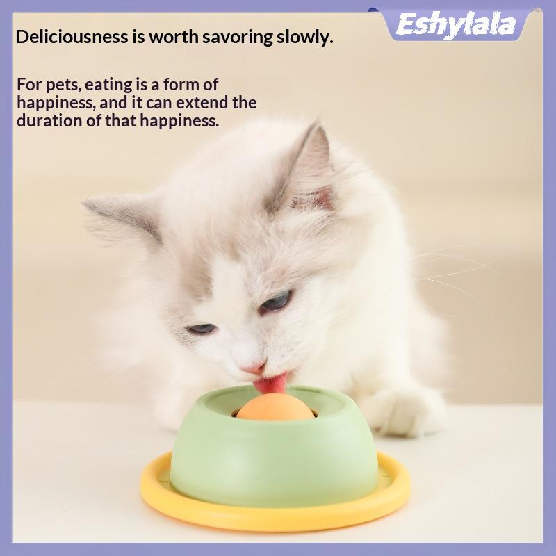 Eshylala Pet Li Mat Sữa Chua Liing Tấm Ăn Chậm Cho Chó Mèo - Bát Sna Tương Tác Thúc Đẩy Sức Khỏe Nha