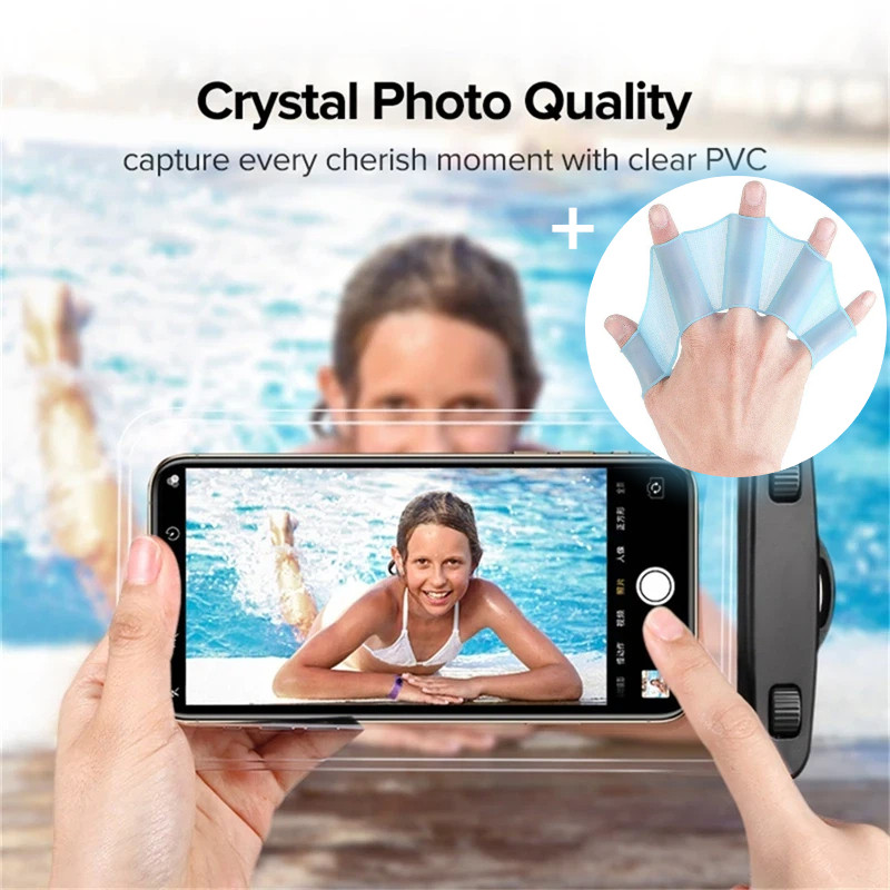 IP68 Chống Nước Đa Năng Ốp Lưng Điện Thoại Chống Nước Túi Bơi Bảo Vệ Điện Thoại Túi PV Cho iP 15 16 