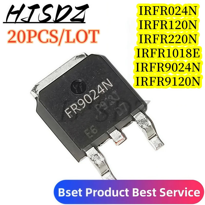 5 chiếc IRFR024N FR024N IRFR120N FR120N IRFR220N FR220N IRFR1018N FR1018E IRFR9024N FR9024N IRFR9120