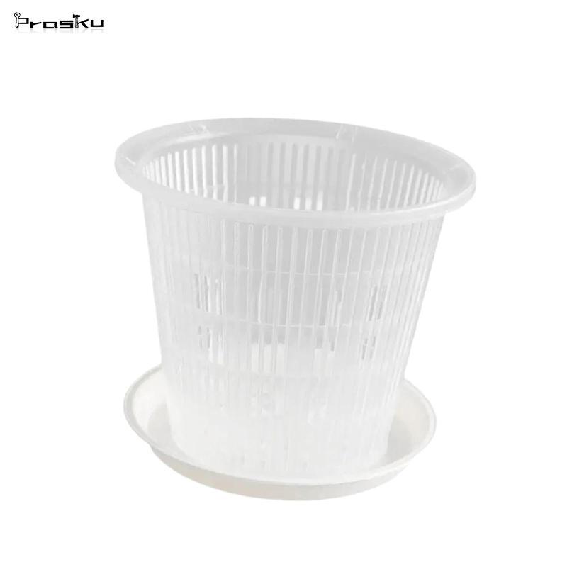 Phụ kiện phong lan Đĩa thoát nước nồi lưới trong suốt Bao gồm chậu cây Sử dụng bình hoa lan trong nh
