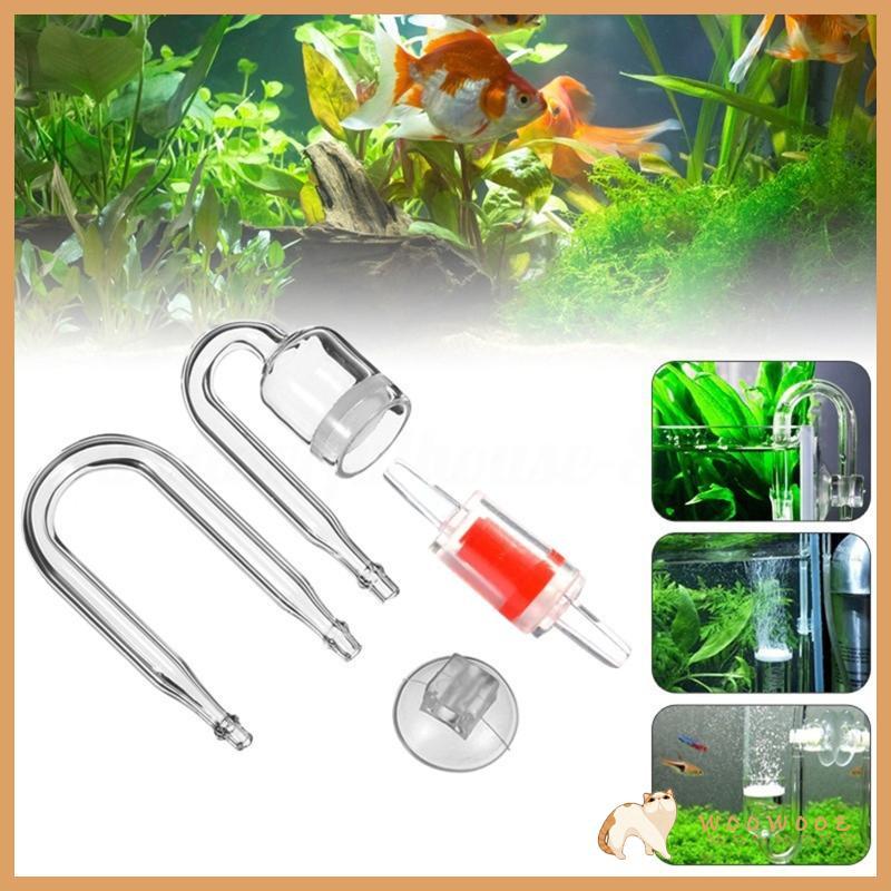 Bộ khuếch tán CO2 WOOW 4 chiếc cho Nano Kit Kính trong suốt Tăng độ bão hòa CO2