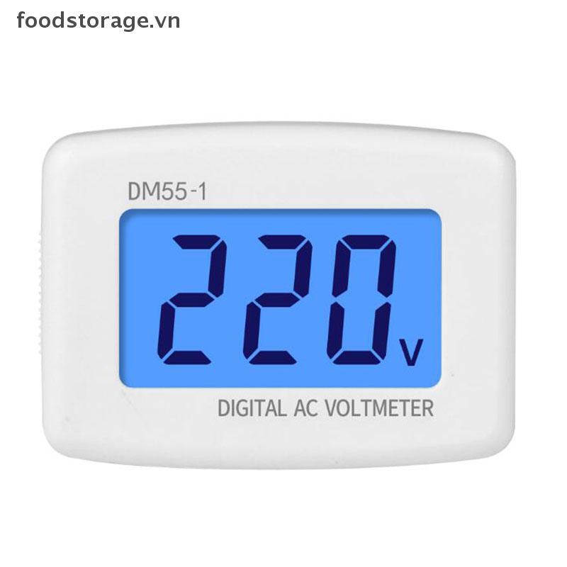 FS AC 80-300V Vôn kế kỹ thuật số EU US Cắm DM55-1 Soet Máy kiểm tra điện áp Màn hình LCD VN