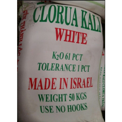 (Bao 50kg - 16,5k/kg) Phân bón kali trắng - Kali Clorua - KCL (Túi 1kg)