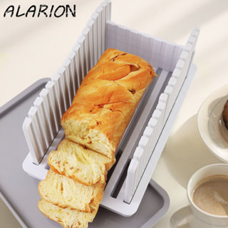 Máy thái bánh mì nướng ALARION, Máy thái bánh mì thủ công có thể điều chỉnh chiều rộng có thể gập lại, Hộ gia đình có khay vụn bánh mì nhựa Tấm cắt bánh mì Sandwich