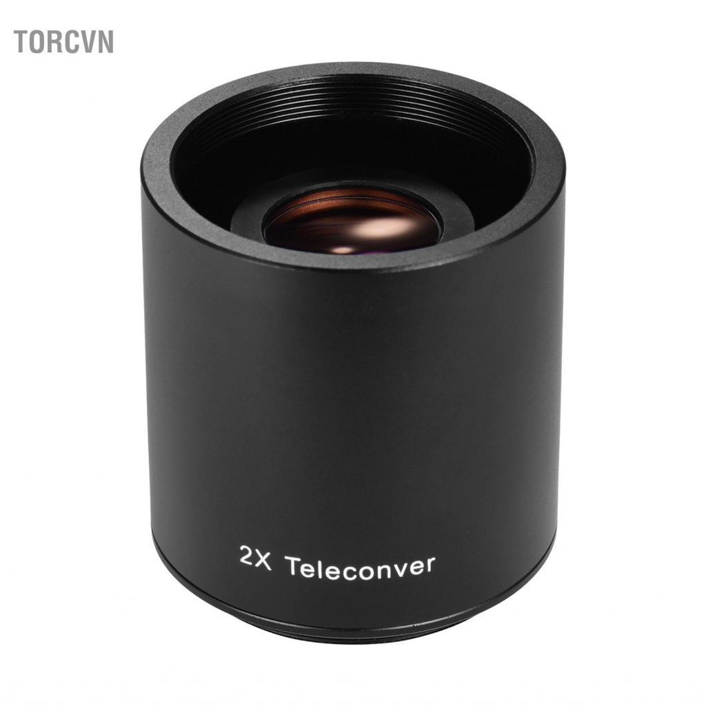 Torcvn Bộ chuyển đổi lấy nét thủ công ống kính Teleconverter 2X cho ống kính ngàm máy ảnh 650-1300mm