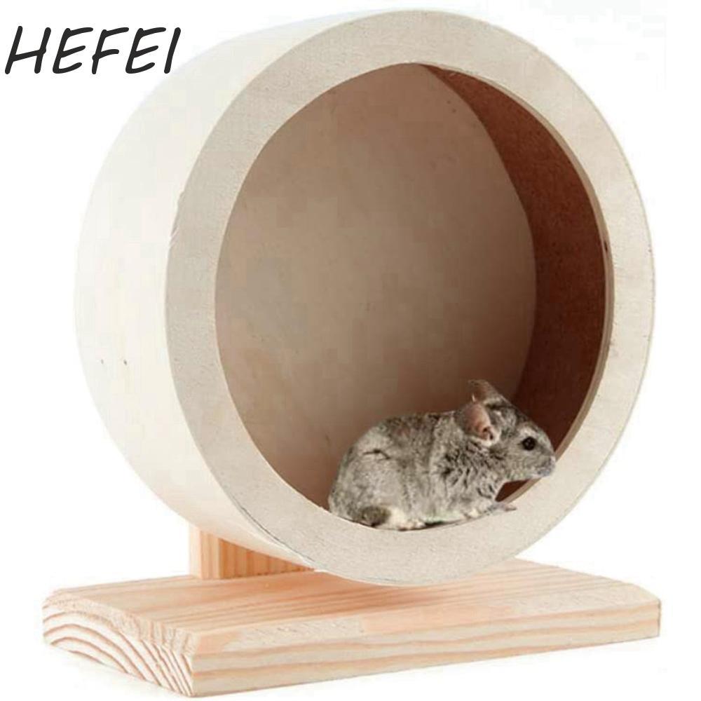 HEFEI Bánh xe tập thể dục HEFEI Chuột nhím chạy bộ tự nhiên bằng gỗ