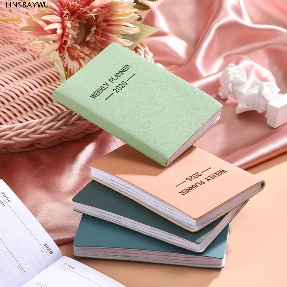 LINSBAYWU A7 To Do Planner, Softside Portable 2026 Agenda Book, Thời trang Tây Ban Nha Tự kỷ luật Cô