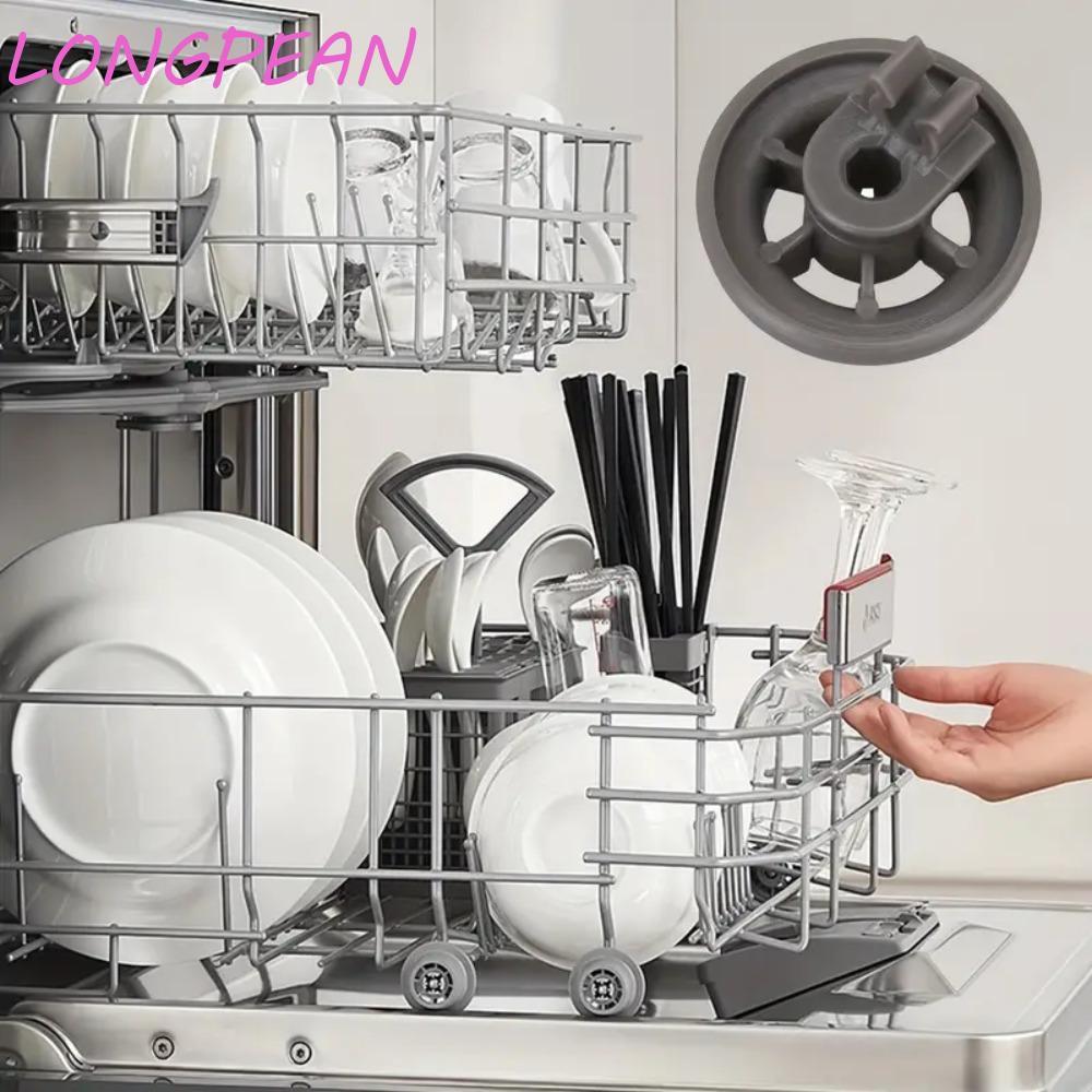 Con lăn máy rửa chén, Bánh xe bát đĩa bền có thể thay thế, Máy rửa chén tiện lợi bằng nhựa màu xám thực tế Lốp xe gia đình