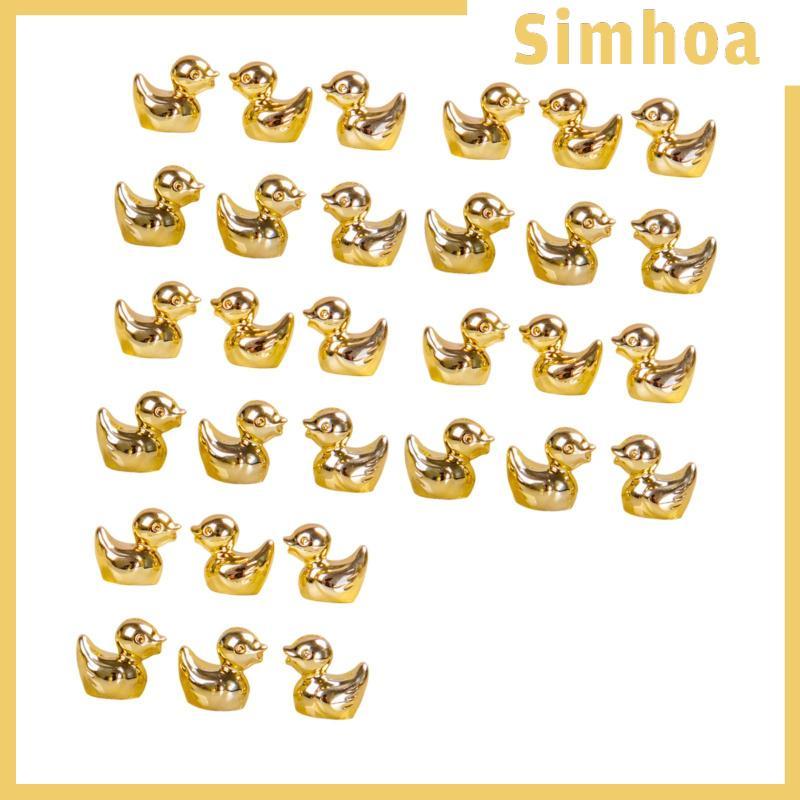 Bộ Vịt Mini 30 Miếng, Tượng Vịt Vàng Nhựa, Tượng Vịt Vàng Mini Cho Xe Ô Tô Nhà