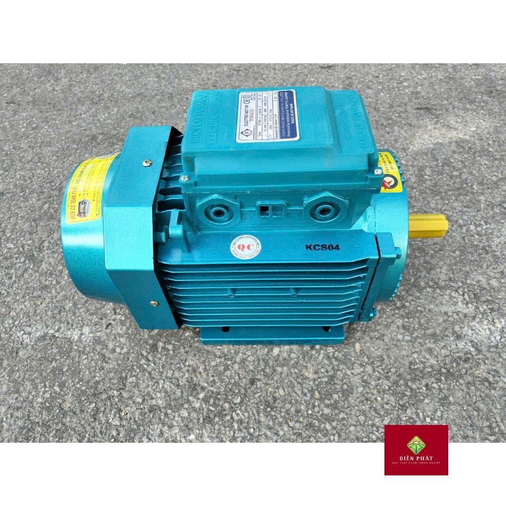 Motor điện TOFACO 1 Pha 220V 3.5KW( 5hp) tua nhanh 2900v/p dây đồng Hàn Quốc