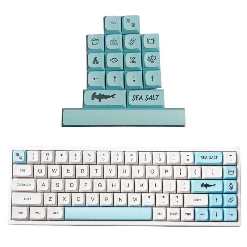HAI 17 Miếng PBT Keycap XDA Profile DYE SUB Keycap Cho Cherry Switch Bàn Phím Cơ 61 SK61 TKL87 108