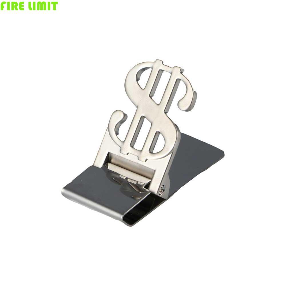 FIRE LIMIT Wallet Màu bạc Thép không gỉ Giá đỡ thẻ ID tín dụng mới