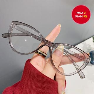 Châu Âu và Mỹ Hợp Thời Trang Mới Kính Mắt Mèo Chống Ánh Sáng Xanh Kính Retro Khung Lớn Kính Phong Cách Đại Học