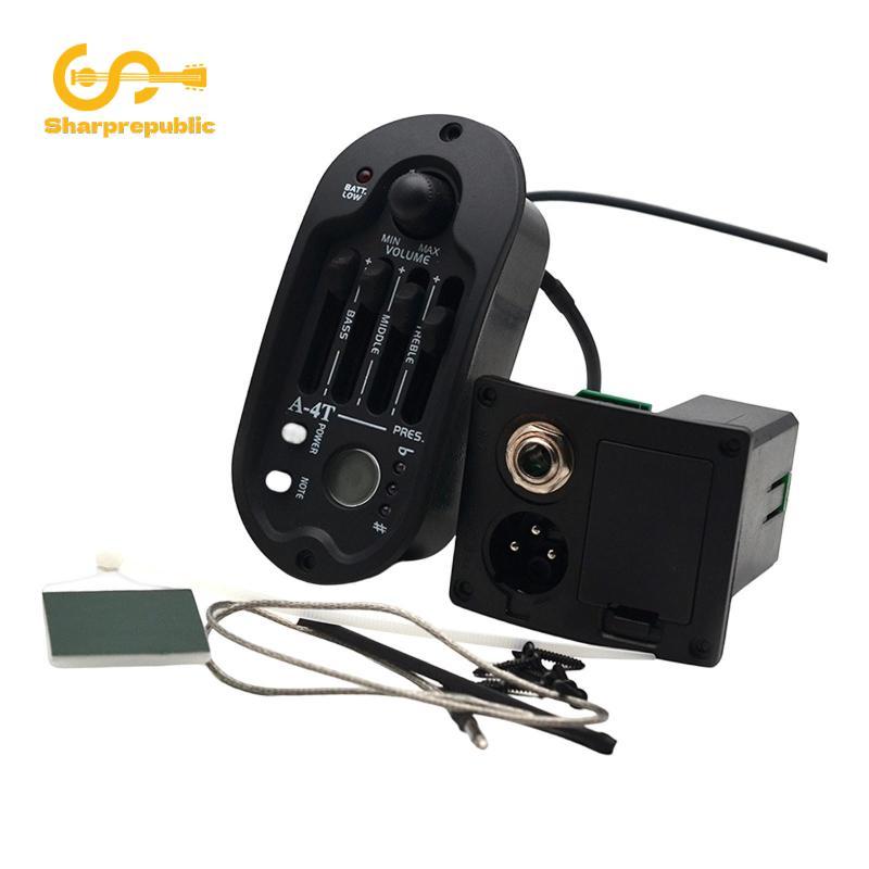 Sharprepublic Acoustic Guitar Pickup Thực hành thay thế 4 dây Acoustic Guitar EQ Preamp