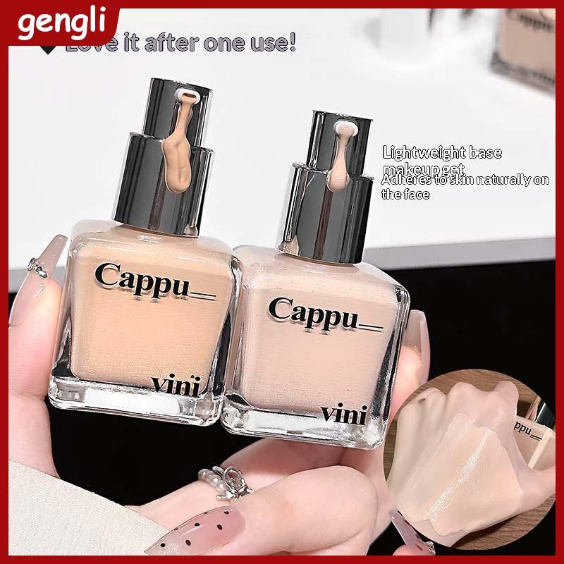 [GL] Kem che khuyết điểm dạng lỏng Cappuvini Kiểm soát dầu Dưỡng ẩm lâu trôi Làm sáng toàn diện Mỹ p
