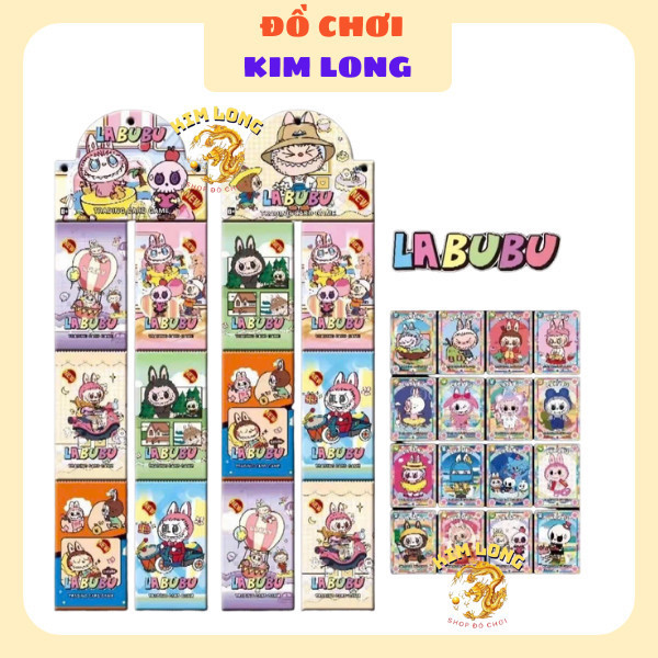 SÉT 48 / 96 THẺ BÀI POKER MINI LABUBU BỘ TÚ LƠ KHƠ LABUBU MINI ĐỒ HƠI QUÀ TẶNG HO BÉ  PKL