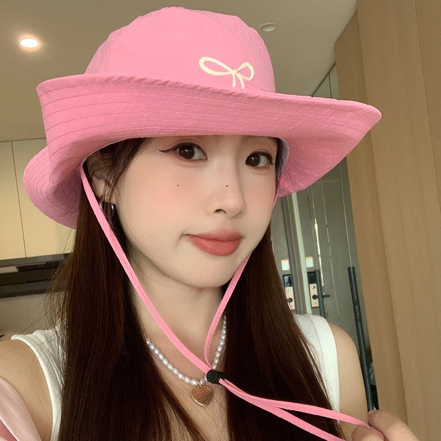 M116 Mũ cao bồi nơ dây rút, nón tai bèo chất KAKI cao cấp thoáng mát, phong cách Hàn Quốc cho mùa hè