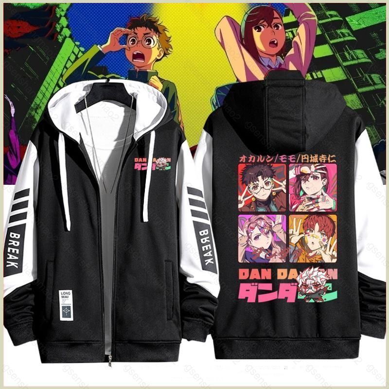 Áo khoác unisex dây kéo thiết kế Dandadan Dan Da Dan Seiko Ayase Momo Ayase