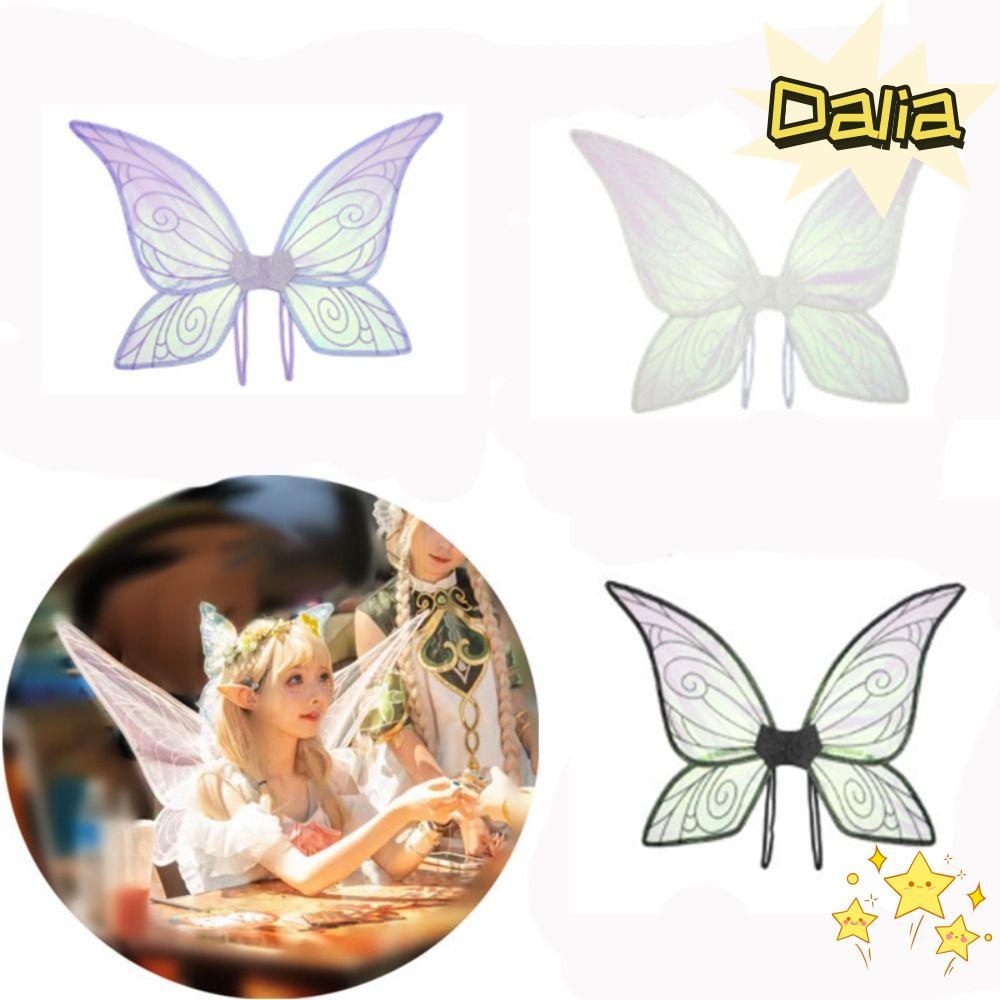 DALIA Princess Elf Fairy Wing, Cosplay Dress Up Shiny Girl Angel Wings, Quà tặng ngày trẻ em Trang t