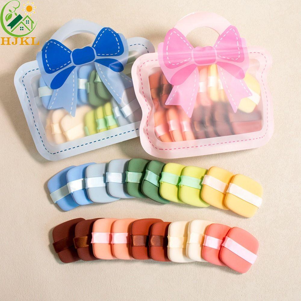 HJKL 20 chiếc Puff mỹ phẩm hoạt hình, Puff trang điểm đệm không khí vuông mềm, Hình dạng giọt nước d