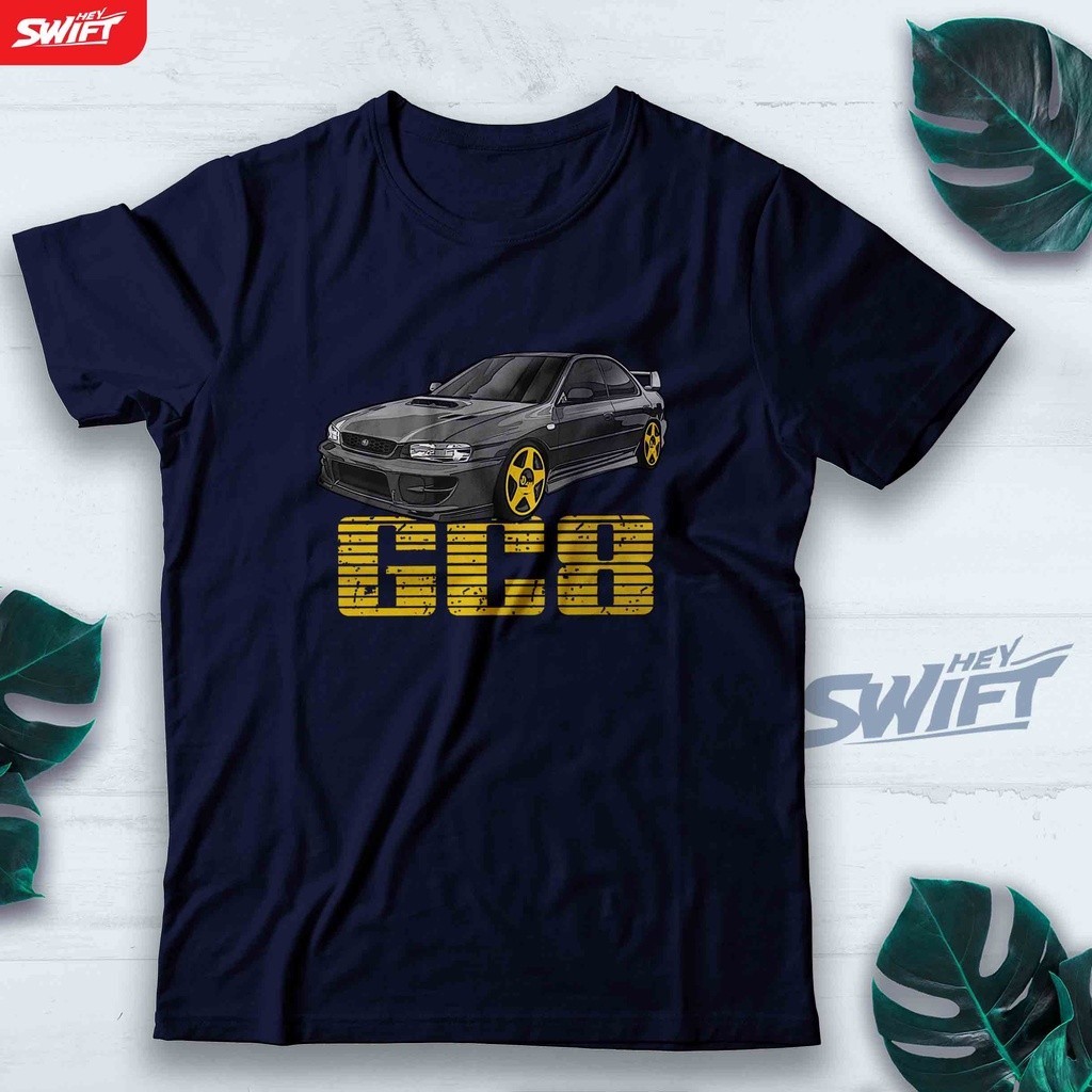 [Readystock] SUBARU Subaru WRX Cult GC8 Miami Vice Áo thun Cotton cao cấp 100% JDM Show Quần áo 0312