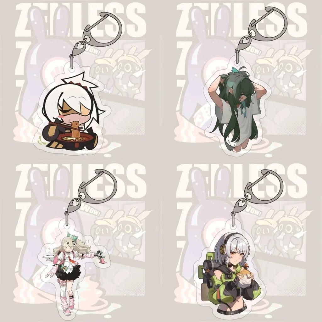 Móc khóa Zenless Zone Zero ZZZ Mica Acrylic Nicole Billy Von Lycaon Ellen Joe phụ kiện trang trí cặp
