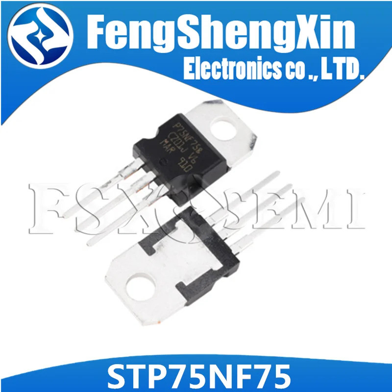 10 Cái / lốc STP75NF75 TO-220 P75NF75 75N75 MOSFET Transistor