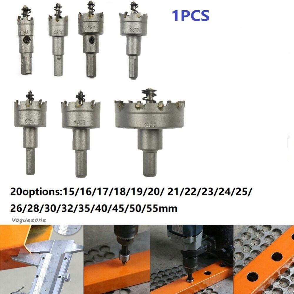 #VOGUEZ#Stainless Steel Hole Saw Drill Bit Set Premium TCT Holesaw Bits 15 55mm