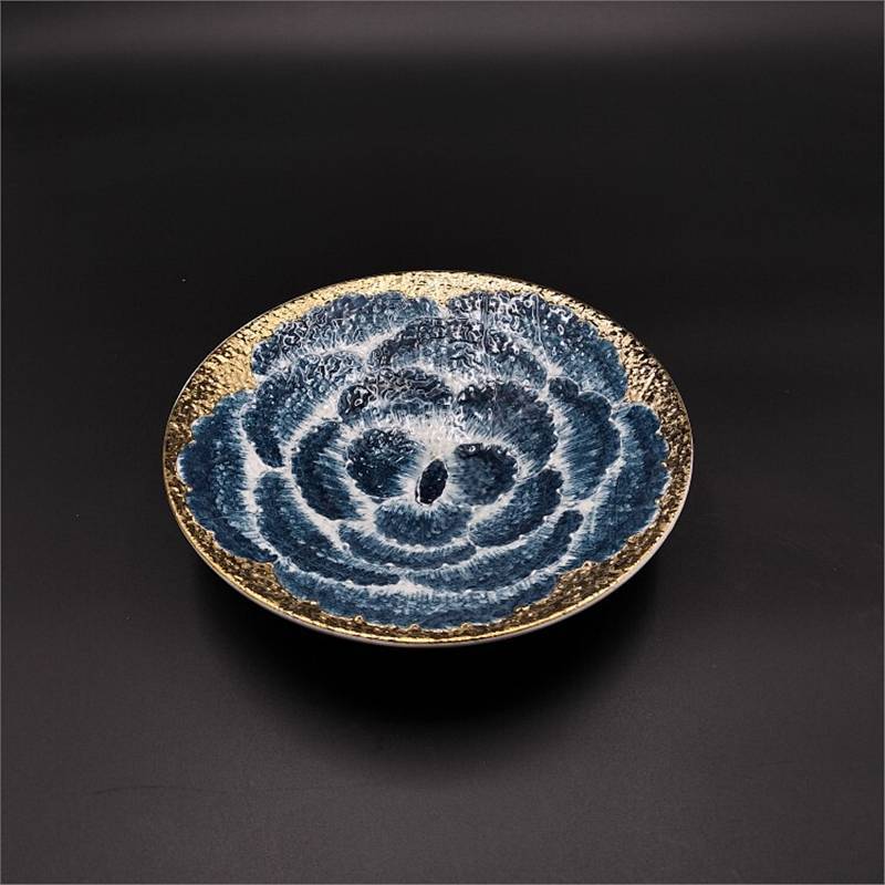 Japanese-Style Creative Ceramic Cooking Cutlery round Fresh Seafood of Sashimi Japanese Huaishi Meet